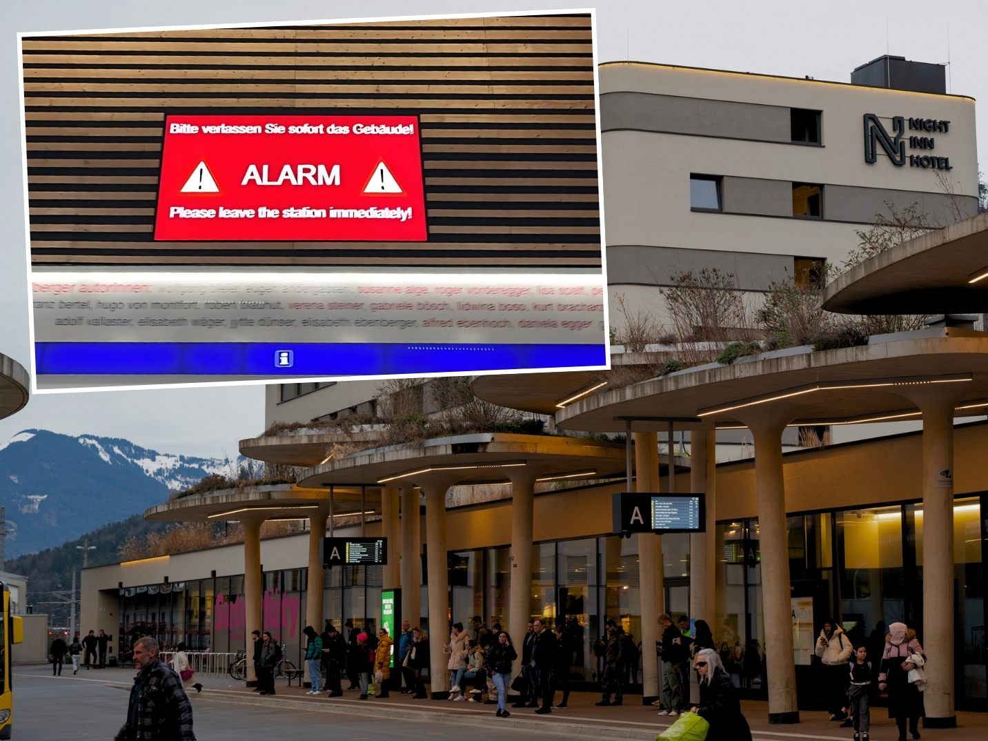 Am Dienstagabend ging eine Bombendrohung für den Bahnhof Feldkirch ein.