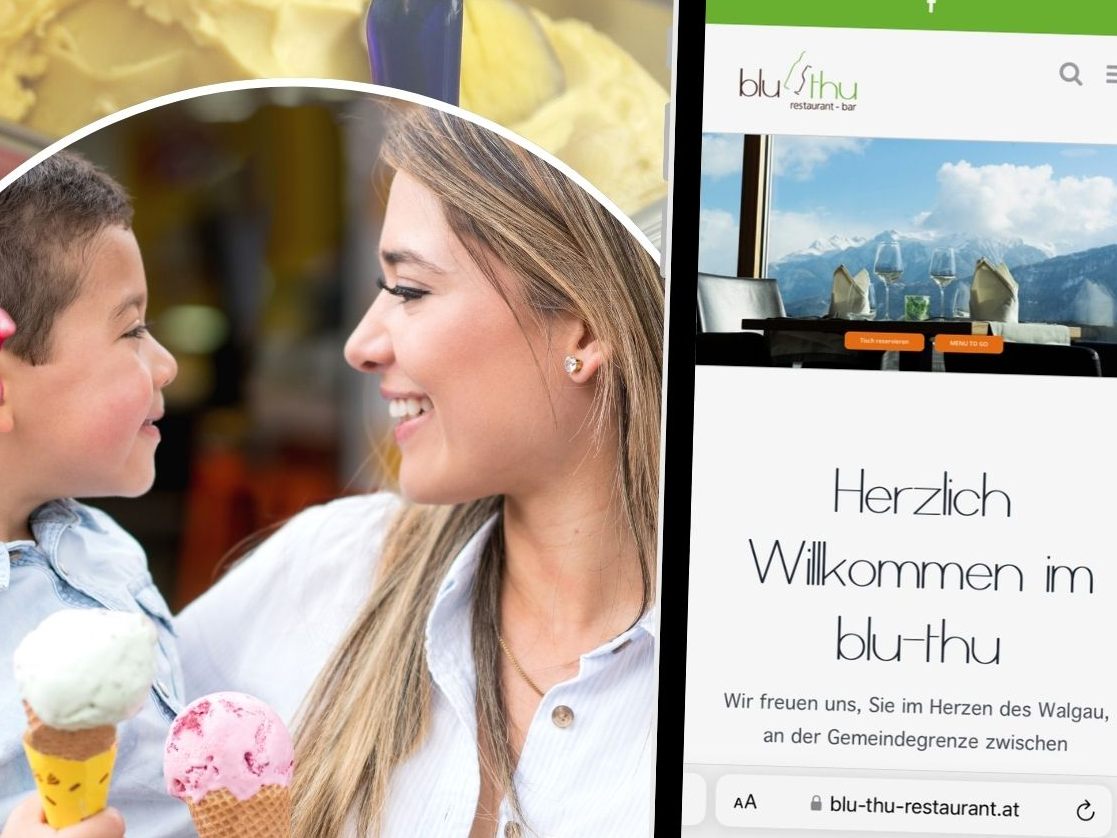 Das Blu thu Restaurant im Walgau verwöhnt seine Gäste mit hausgemachten Eiskreationen. Das Blu thu Restaurant im Walgau verwöhnt seine Gäste mit hausgemachten Eiskreationen.