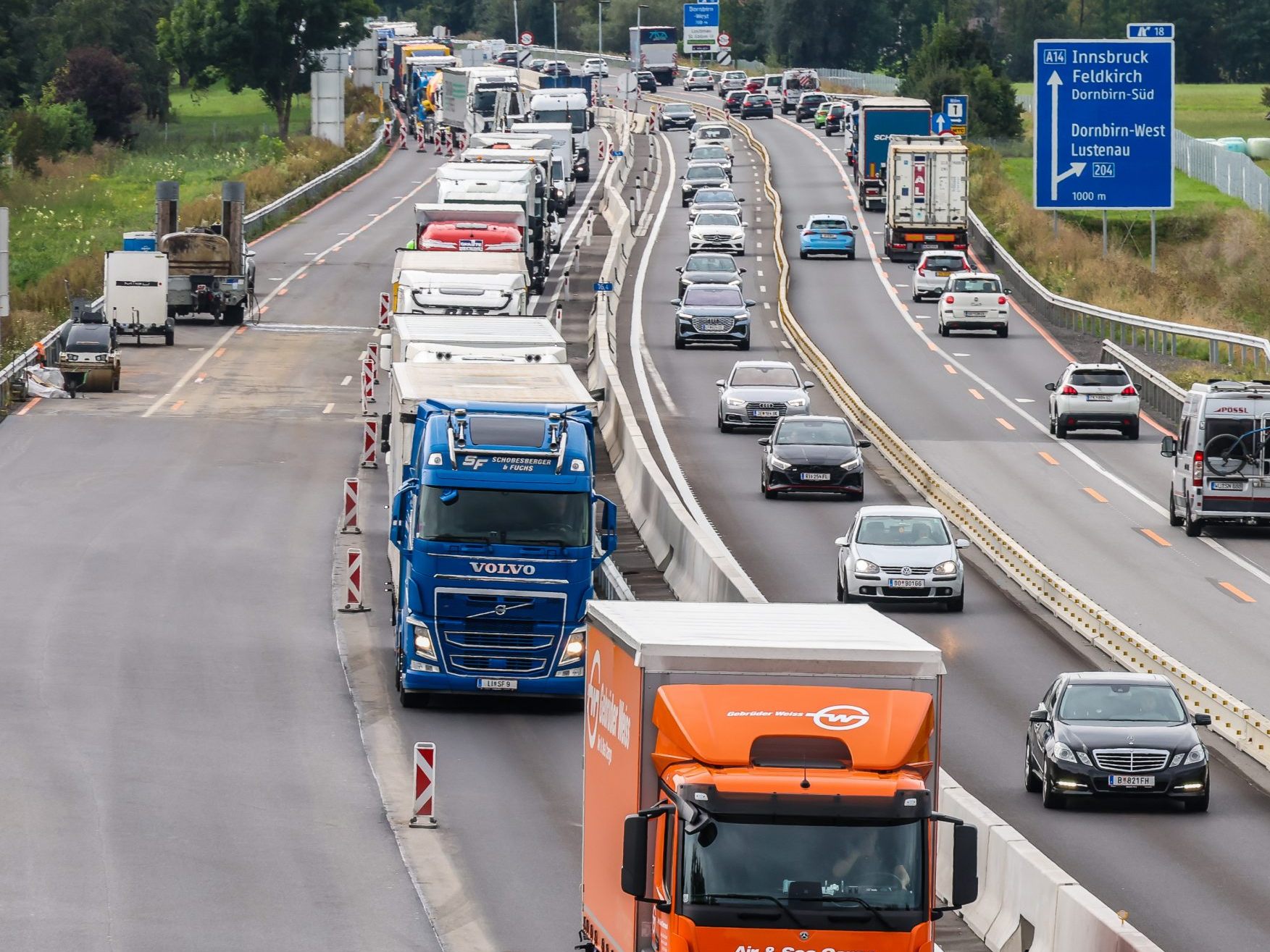 Abschluss der Sanierung zwischen Dornbirn-Nord und Dornbirn-West am 15. November.