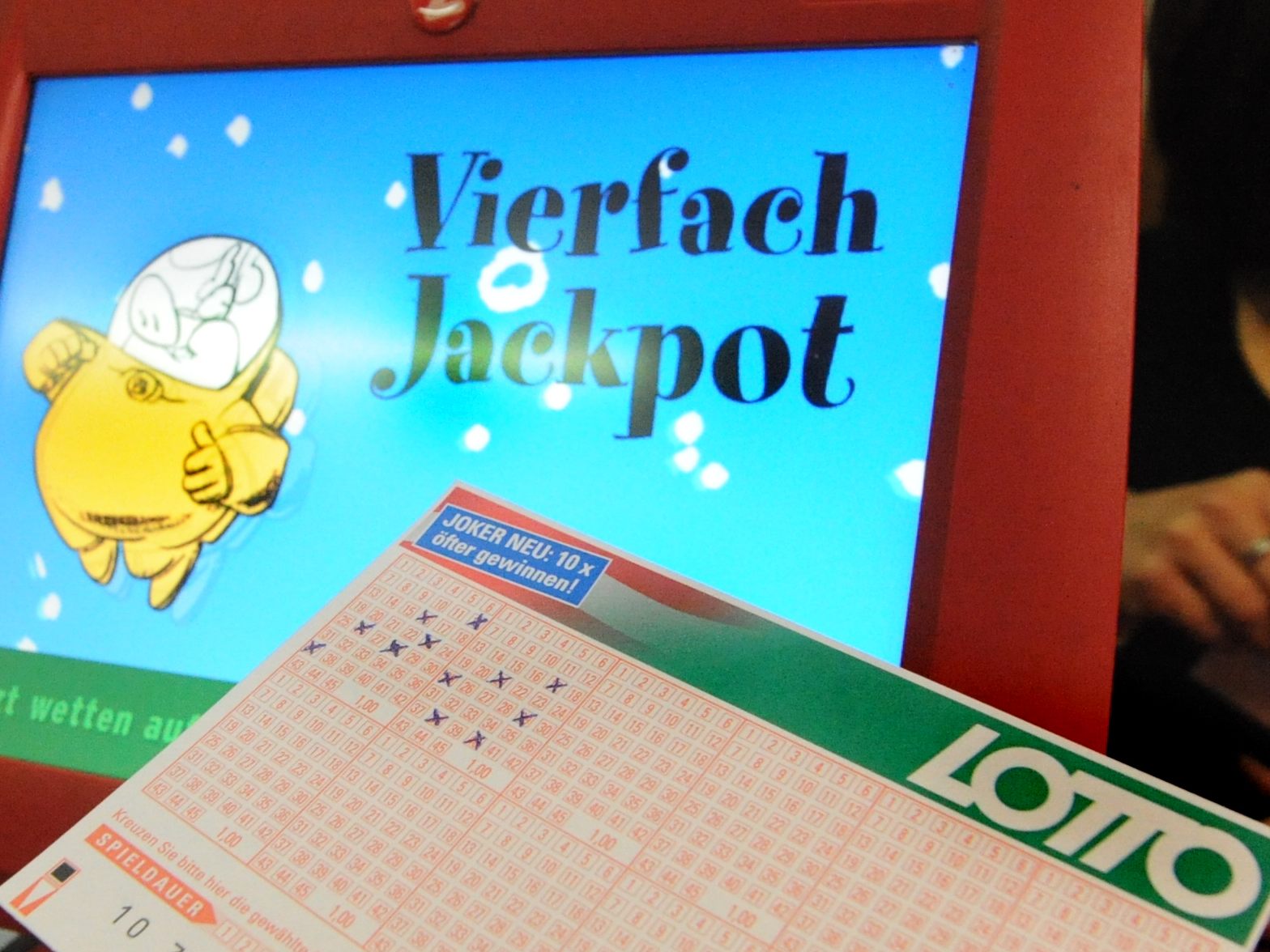 Am Sonntag wartet ein Lotto-Vierfachjackpot.