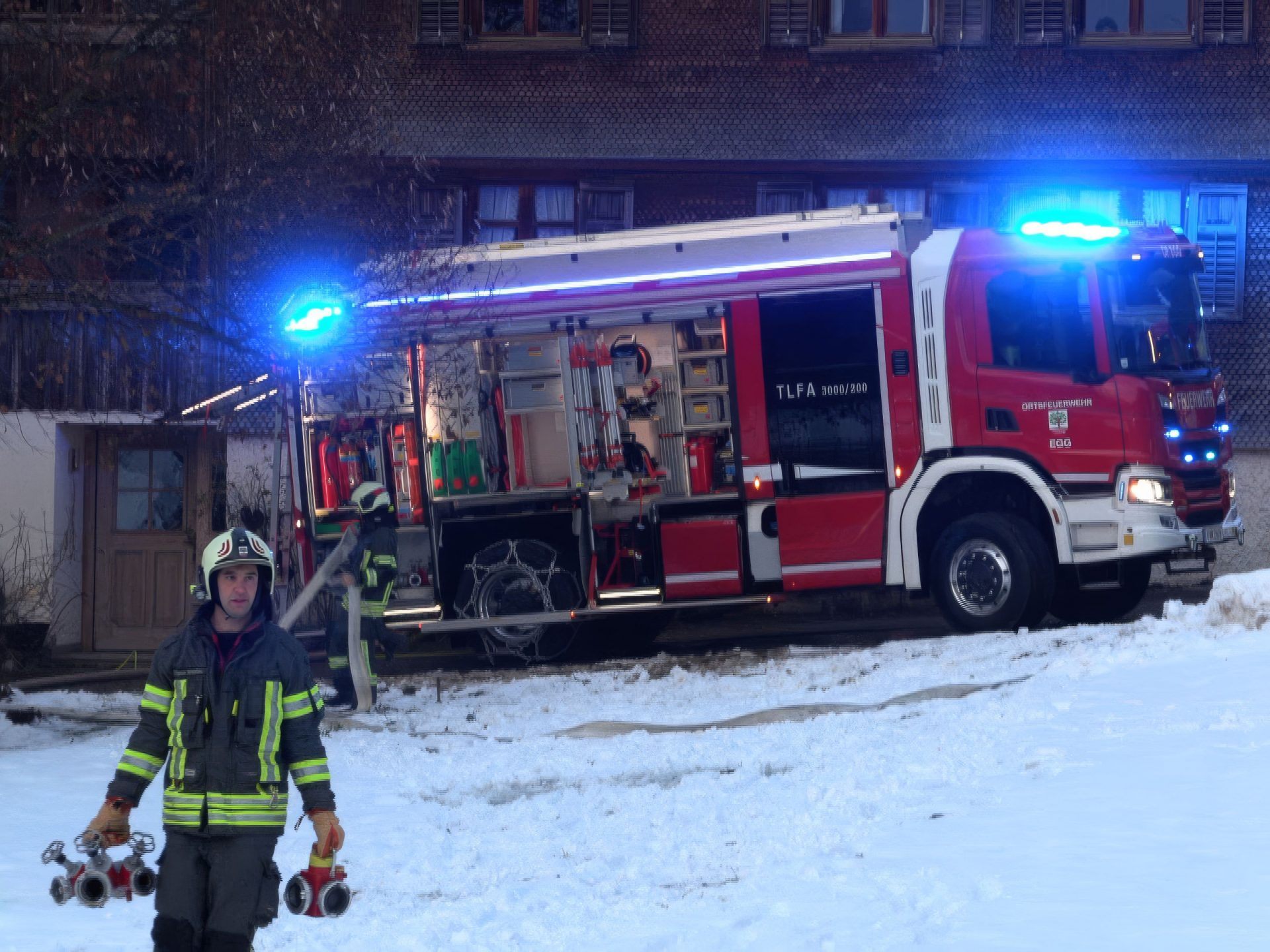 Feuerwehreinsatz in Egg