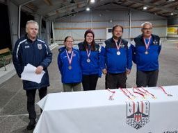 vlnr. Anja Puntigam, Morscher Sarah, Liebminger Martin, Wallis Gerhard