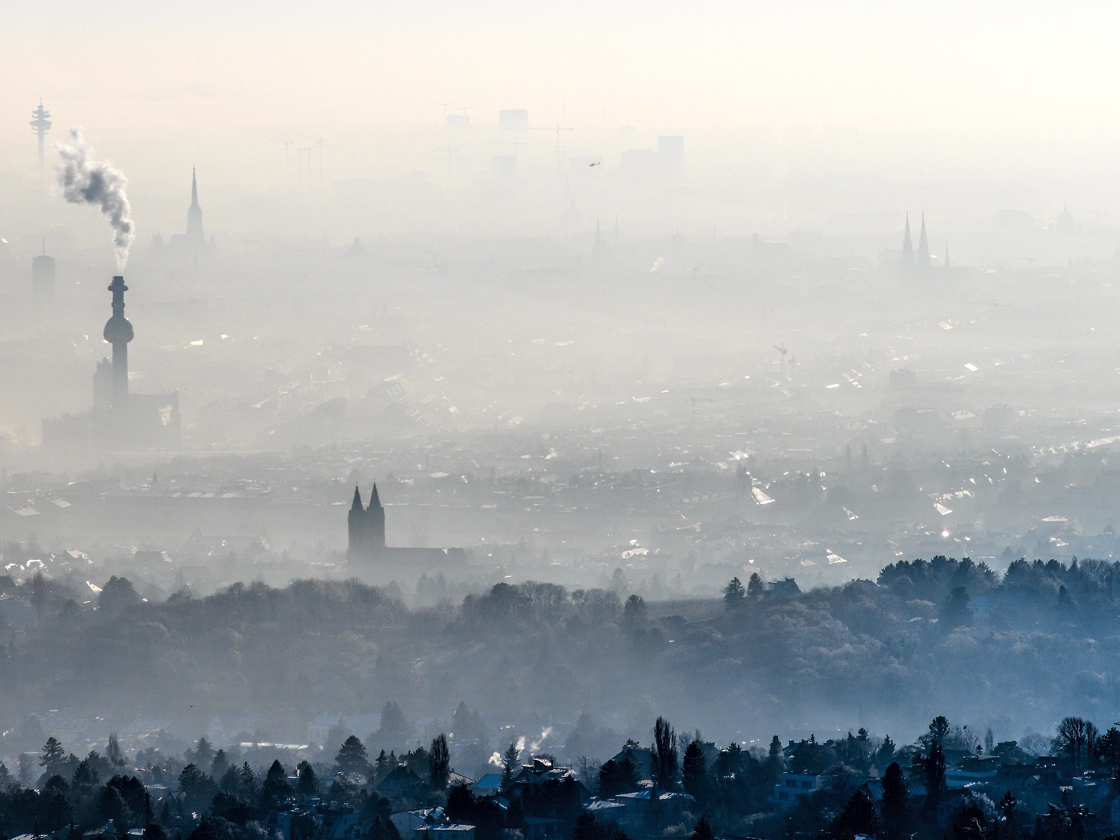 Die Großwetterlage sorgte für mehr Feinstoffbelastung in Wien. Die Großwetterlage sorgte für mehr Feinstoffbelastung in Wien.