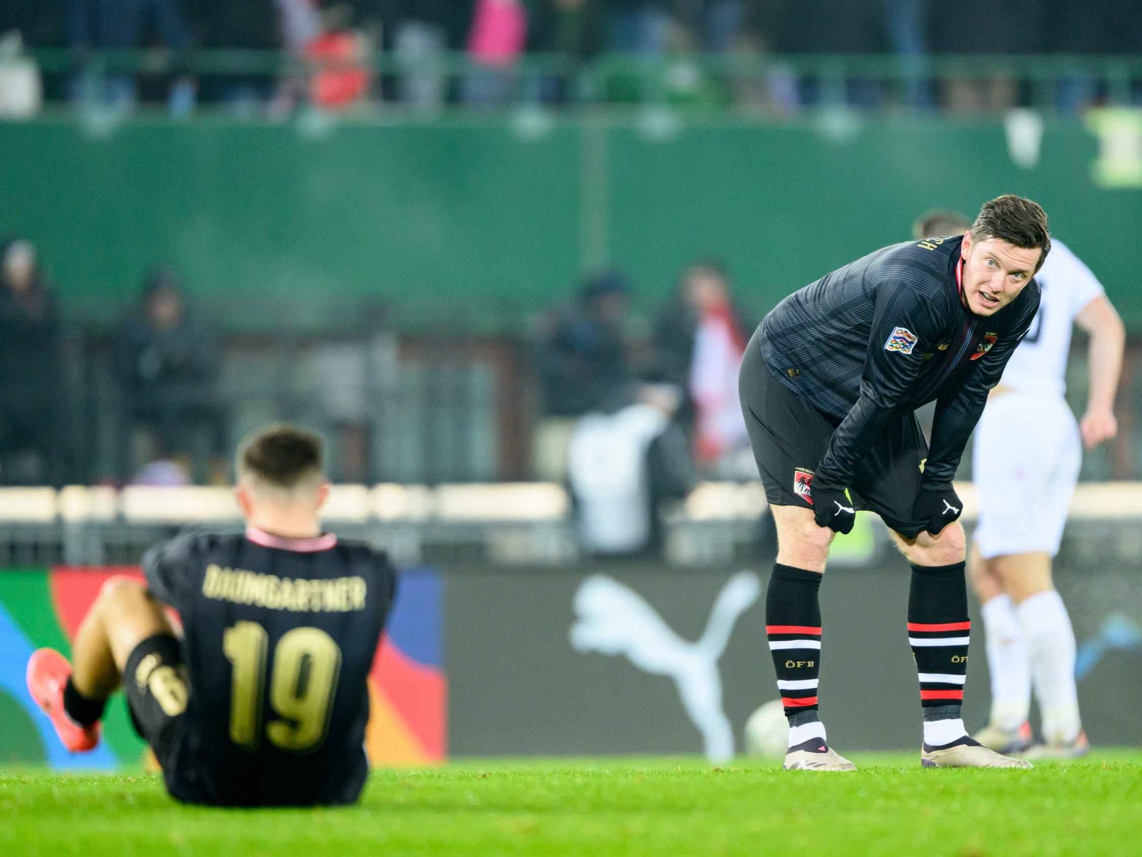Das ÖFB-Team verspielte mit dem 1:1 gegen Slowenien den NL-Gruppensieg. Das ÖFB-Team verspielte mit dem 1:1 gegen Slowenien den NL-Gruppensieg.