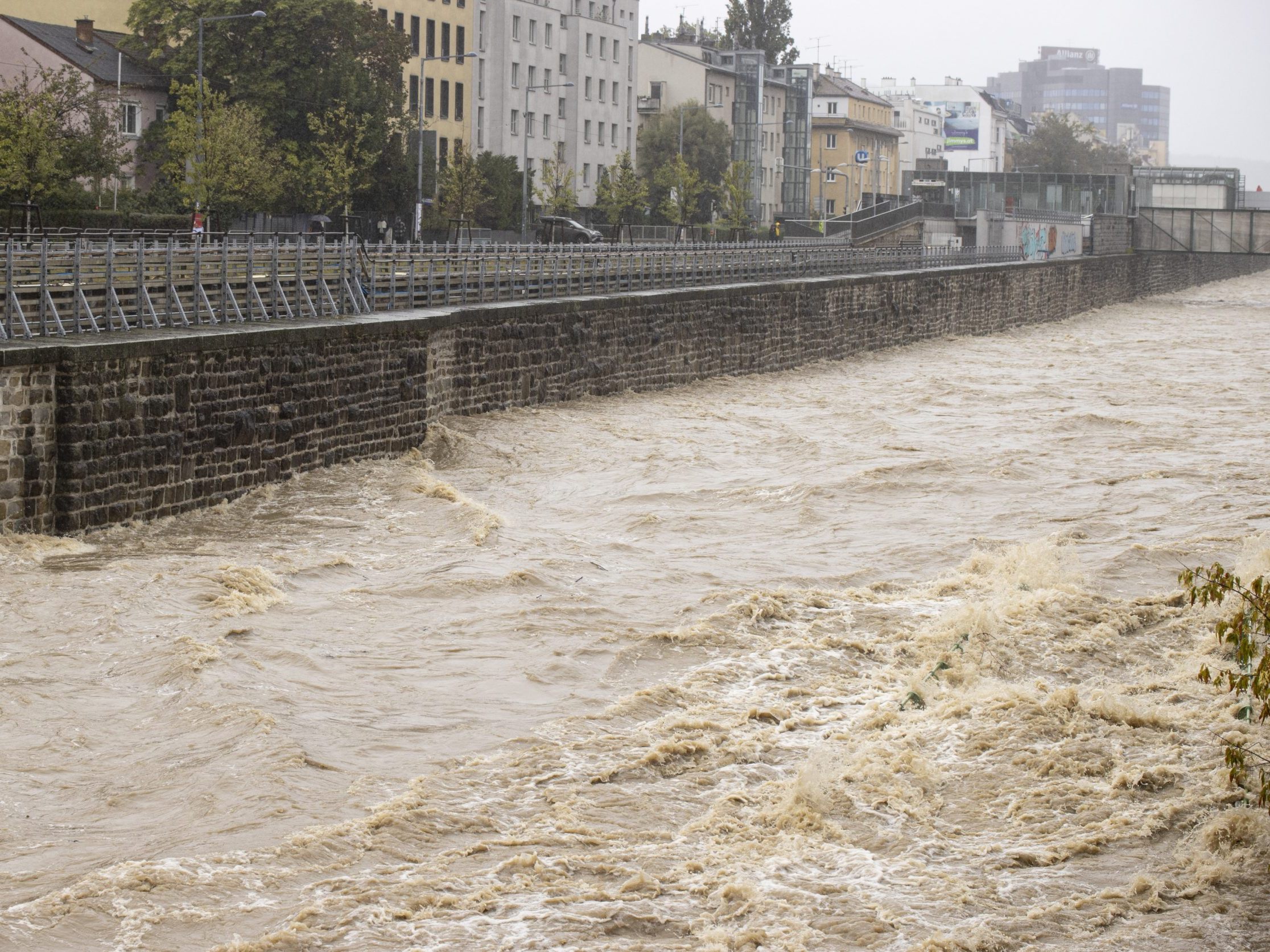 Das Hochwasser im September in Wien.