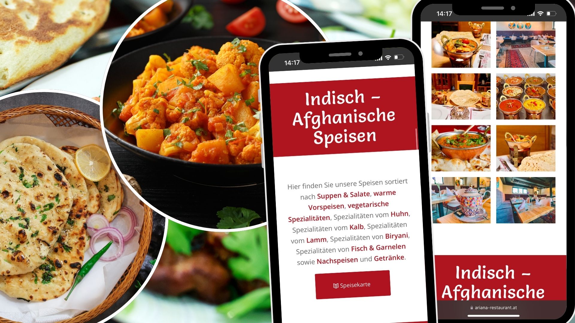 Ob vegetarisch, vegan oder klassisch mit Fleisch – das Ariana bietet Köstlichkeiten für jeden Geschmack.
