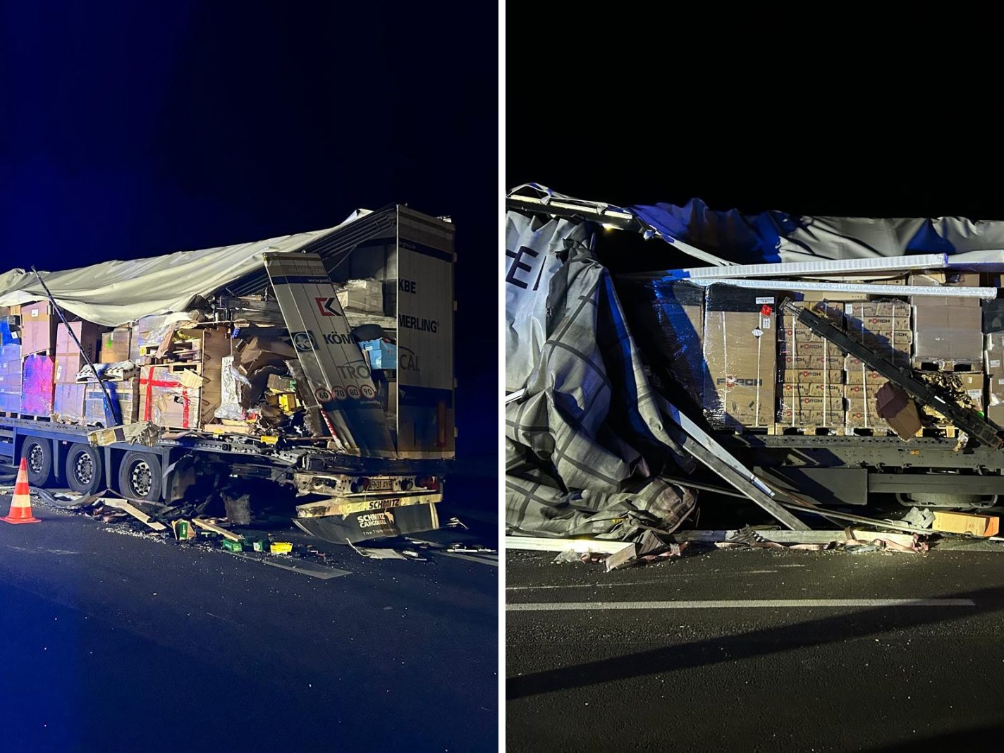 Auf der A4 kam es zu einem schweren Unfall.