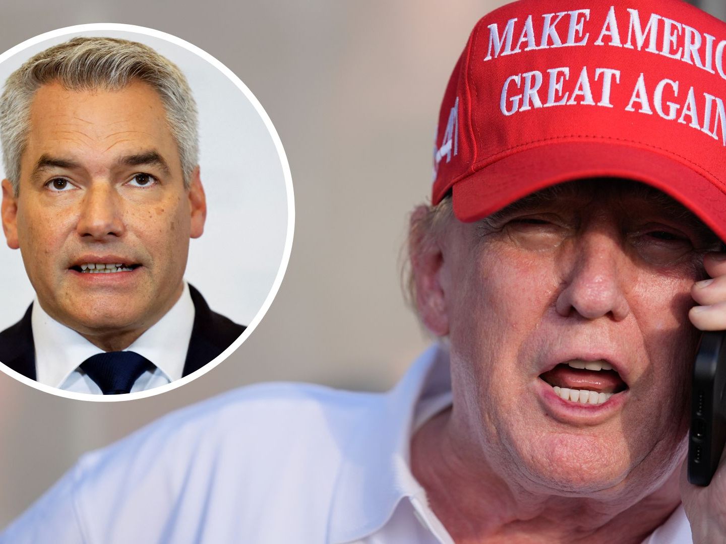 Nehammer telefonierte mit Trump.