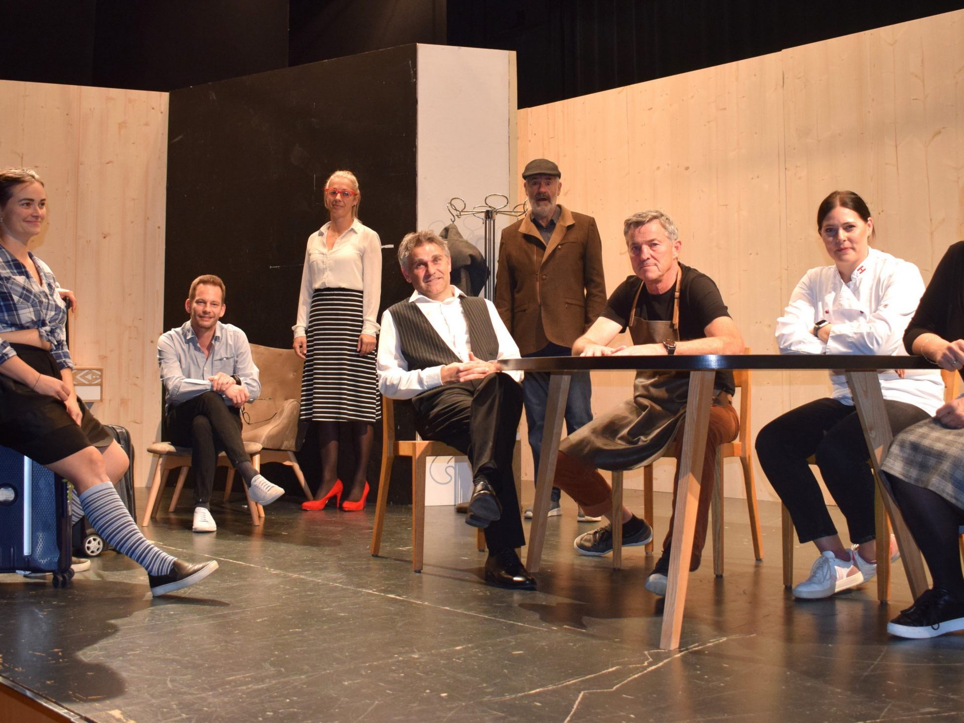Die Theatergruppe Lingenau unterhielt das Publikum bei der bestens geglückten Erstaufführung.