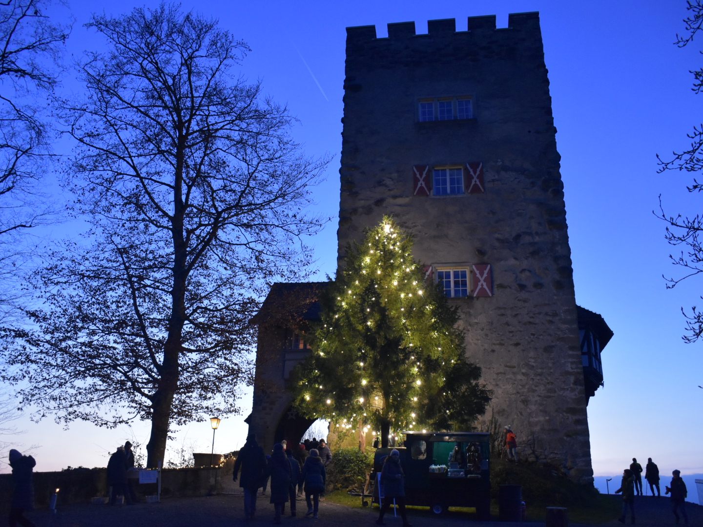 Weihnachtliches Schloss Wolfurt