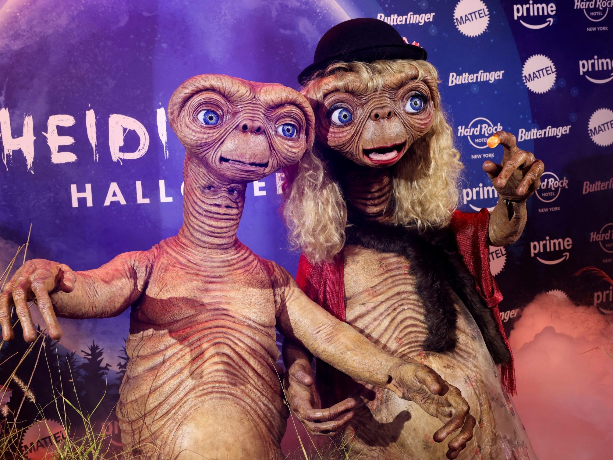Heidi Klum und Tom Kaulitz als E.T.