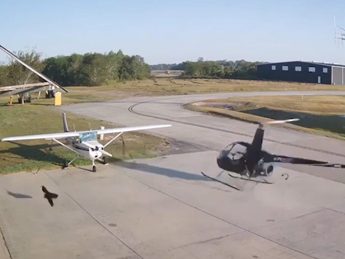 Der Unfall passierte beim Start des Helikopters.