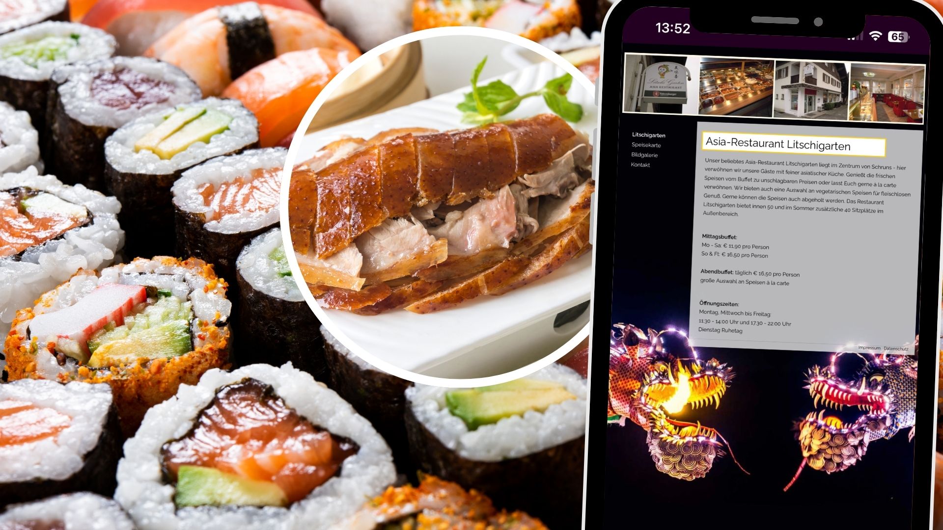 Ob Sushi, würzige Fleischgerichte oder vegetarische Optionen – hier findet jeder Gast sein Lieblingsgericht. 
