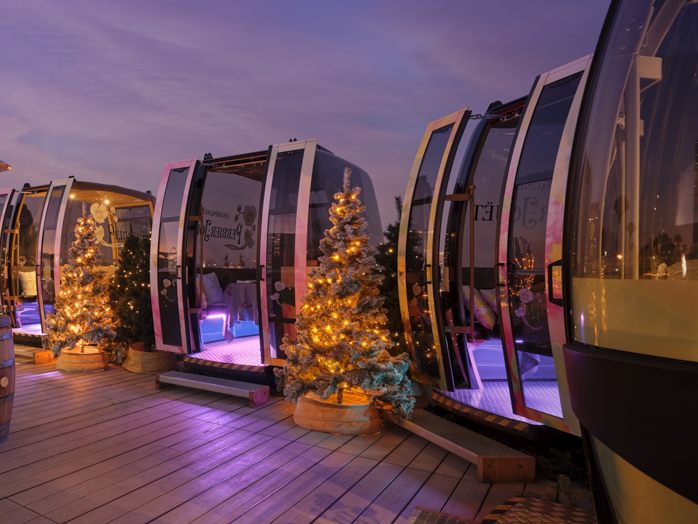 Die exklusive "Winter Terrace“ bietet Winterzauber in luftiger Höhe.