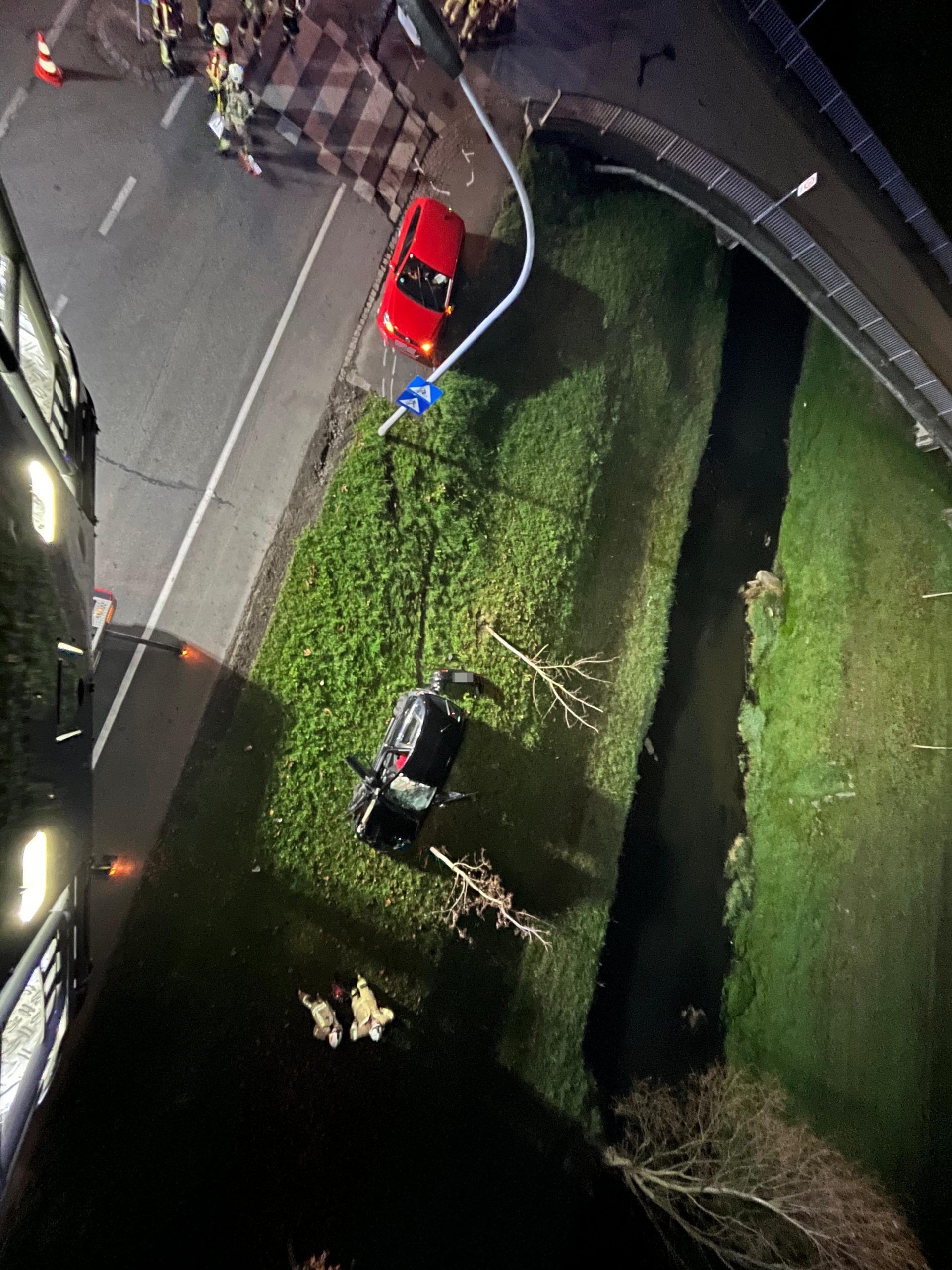 So sah der Unfall von oben aus.