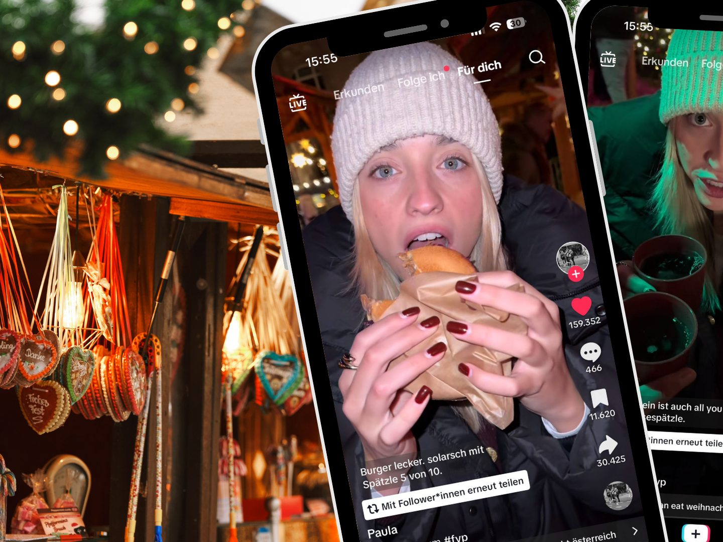 Ein Weihnachtsmarkt in Berlin bietet für 40 Euro eine All-you-can-eat-Flatrate. Ein Weihnachtsmarkt in Berlin bietet für 40 Euro eine All-you-can-eat-Flatrate.