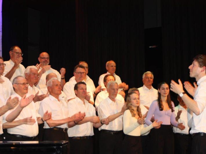 Perfekter Abschluss zum Jubiläum für den Männergesangsverein Rankweil in der Basilika.