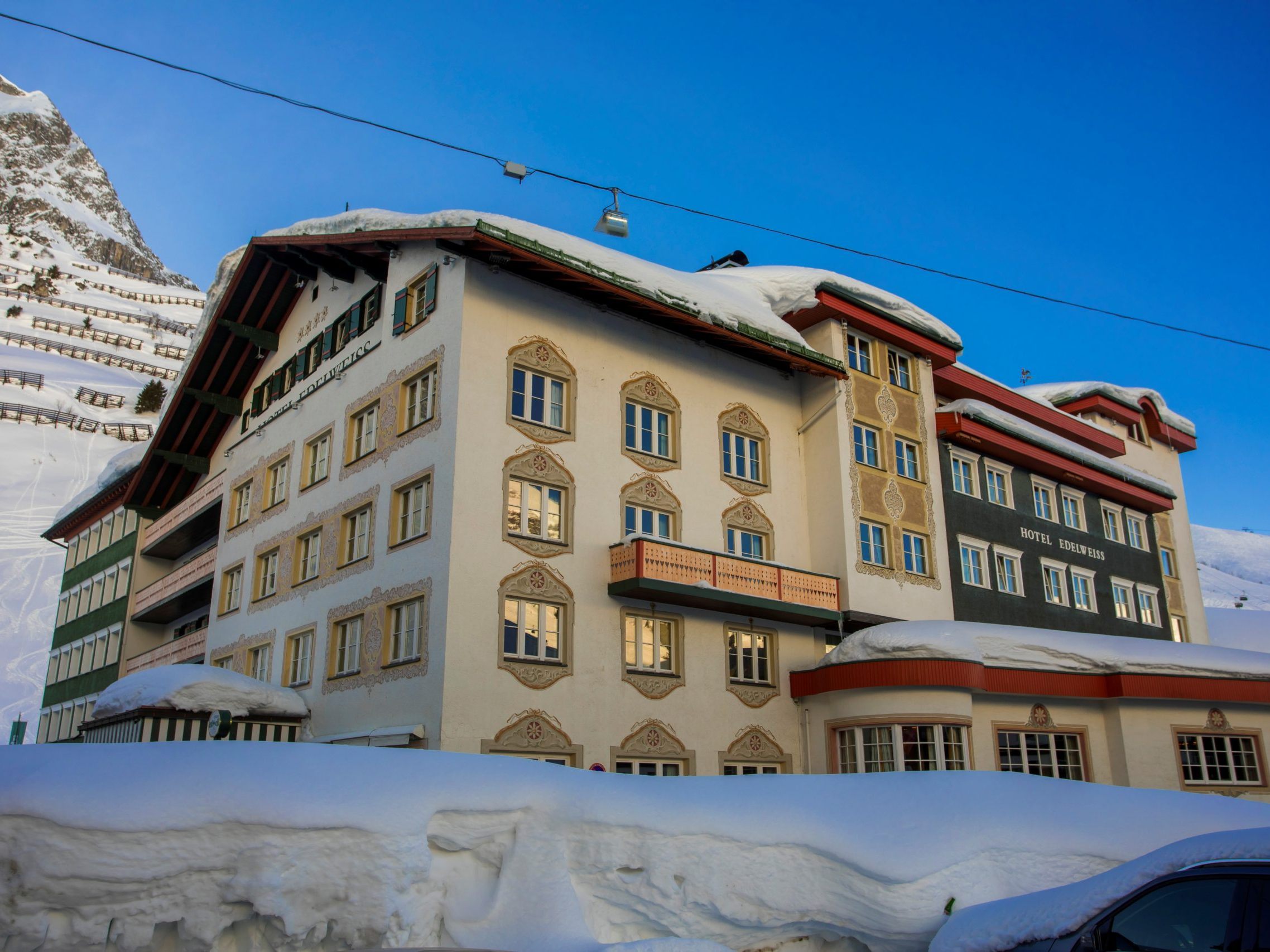 Hotel Edelweiss in Zürs.