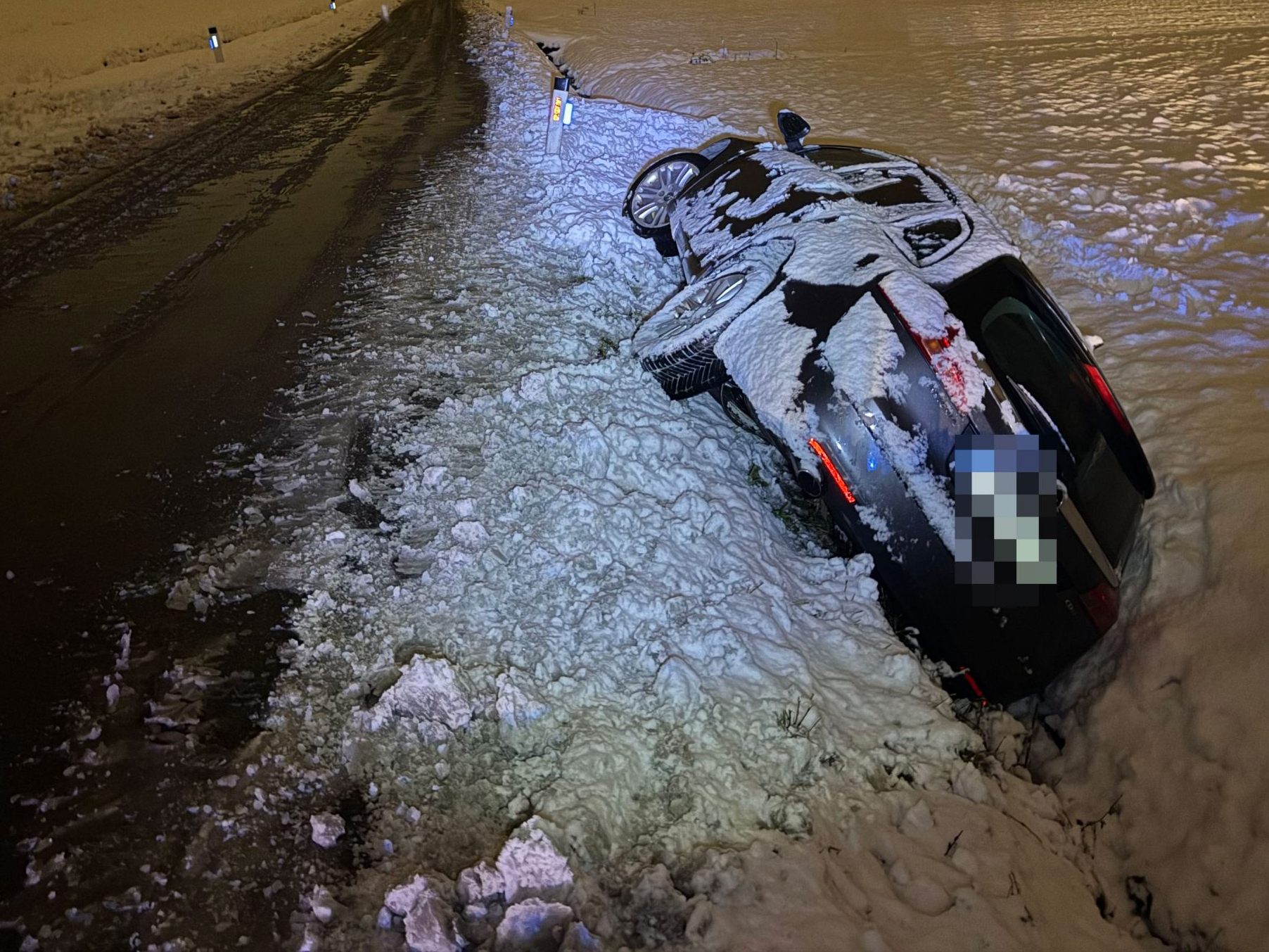 Mehrere Pkw in Lustenauer Graben gelandet Mehrere Pkw in Lustenauer Graben gelandet