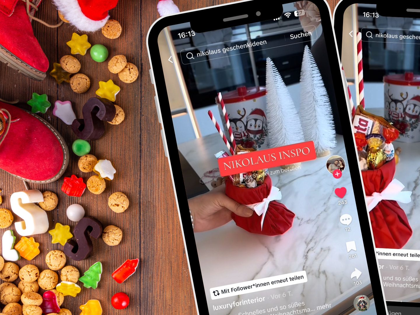 Ein TikTok-Video zeigt, wie aus einer Serviette in wenigen Sekunden ein befüllbarer Nikolaus-Stiefel entsteht, der als Geschenkidee, Tischdeko oder Mitbringsel begeistert. Ein TikTok-Video zeigt, wie aus einer Serviette in wenigen Sekunden ein befüllbarer Nikolaus-Stiefel entsteht, der als Geschenkidee, Tischdeko oder Mitbringsel begeistert.