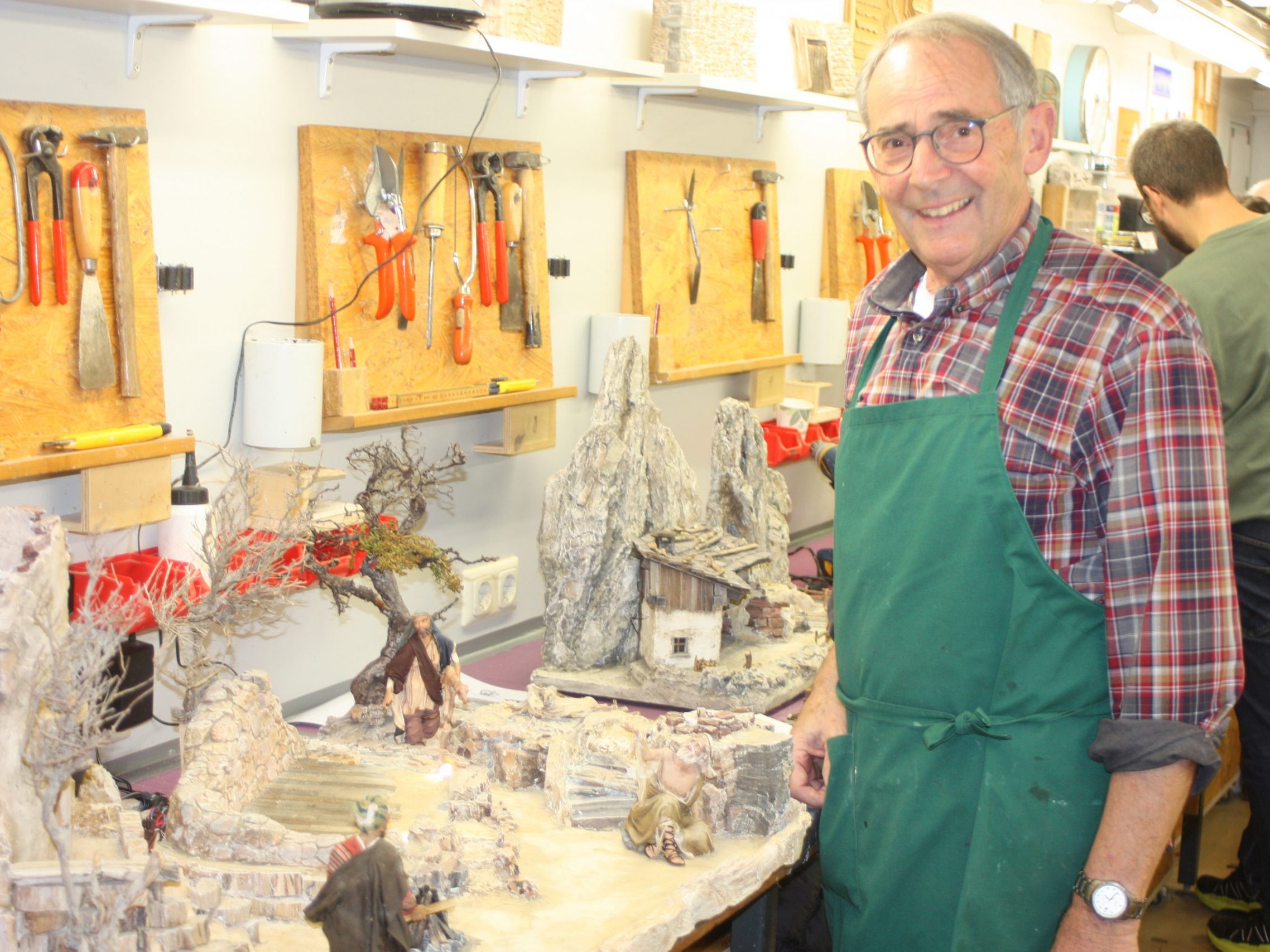Michael Oberzinner freut sich auf die Krippenausstellung im Rankweiler Vereinshaus.