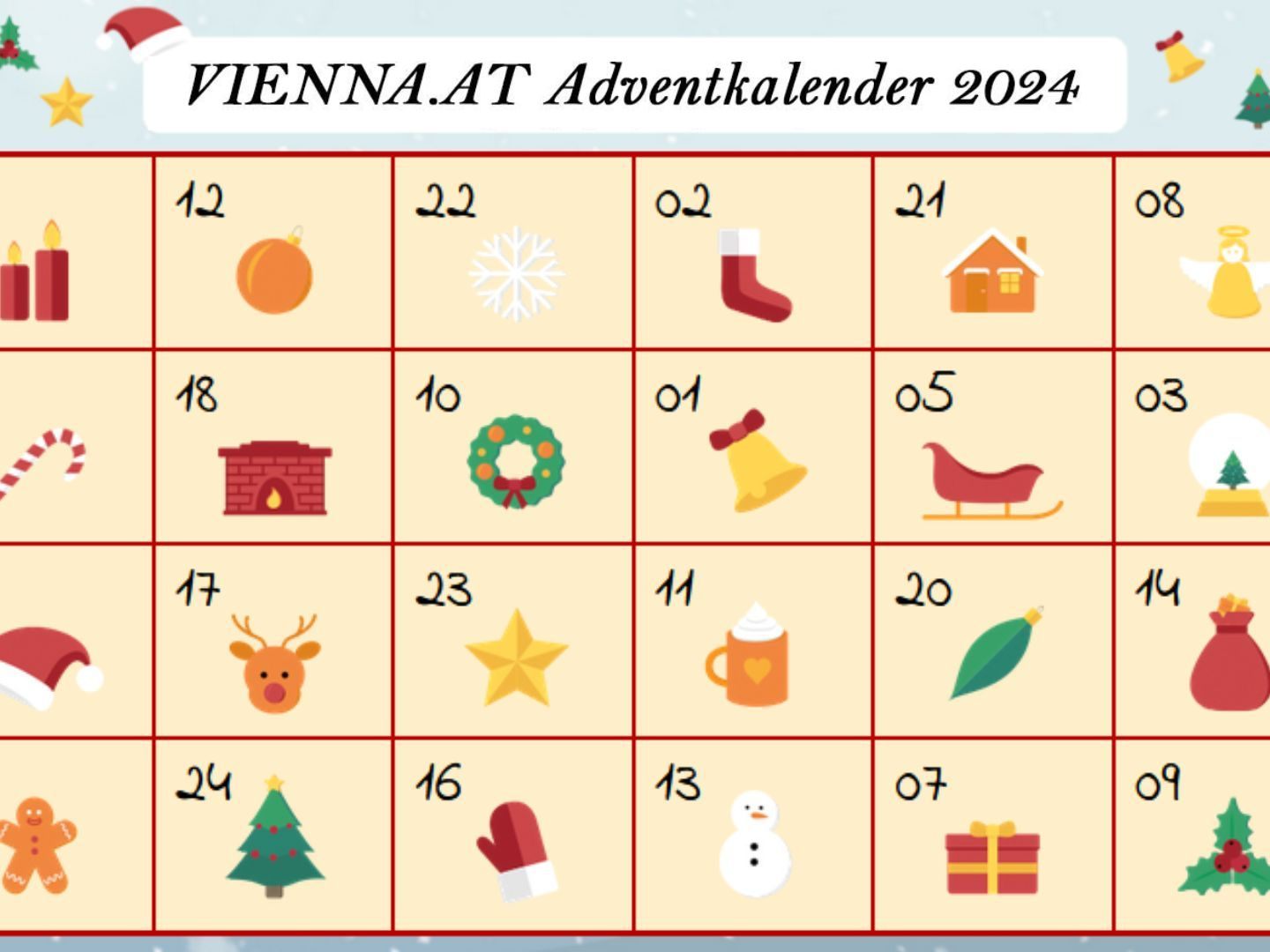 Im VIENNA.at-Adventkalender täglich tolle Preise gewinnen.