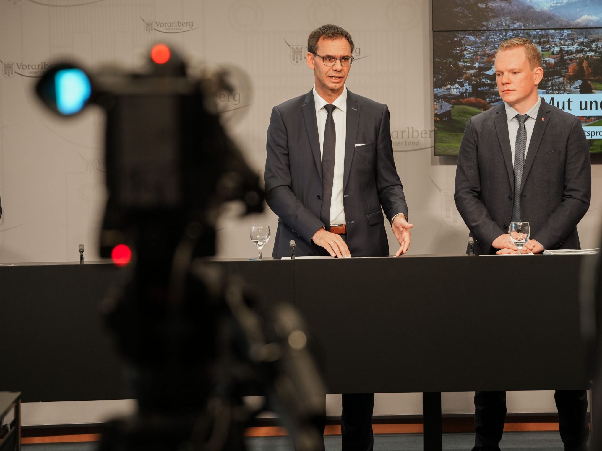 LH Markus Wallner und LSth. Christof Bitschi.