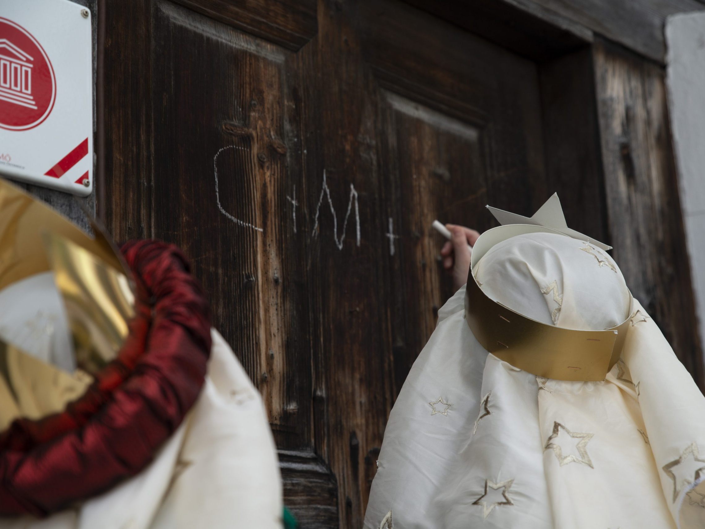 Sternsinger/innen in Gaschurn.
