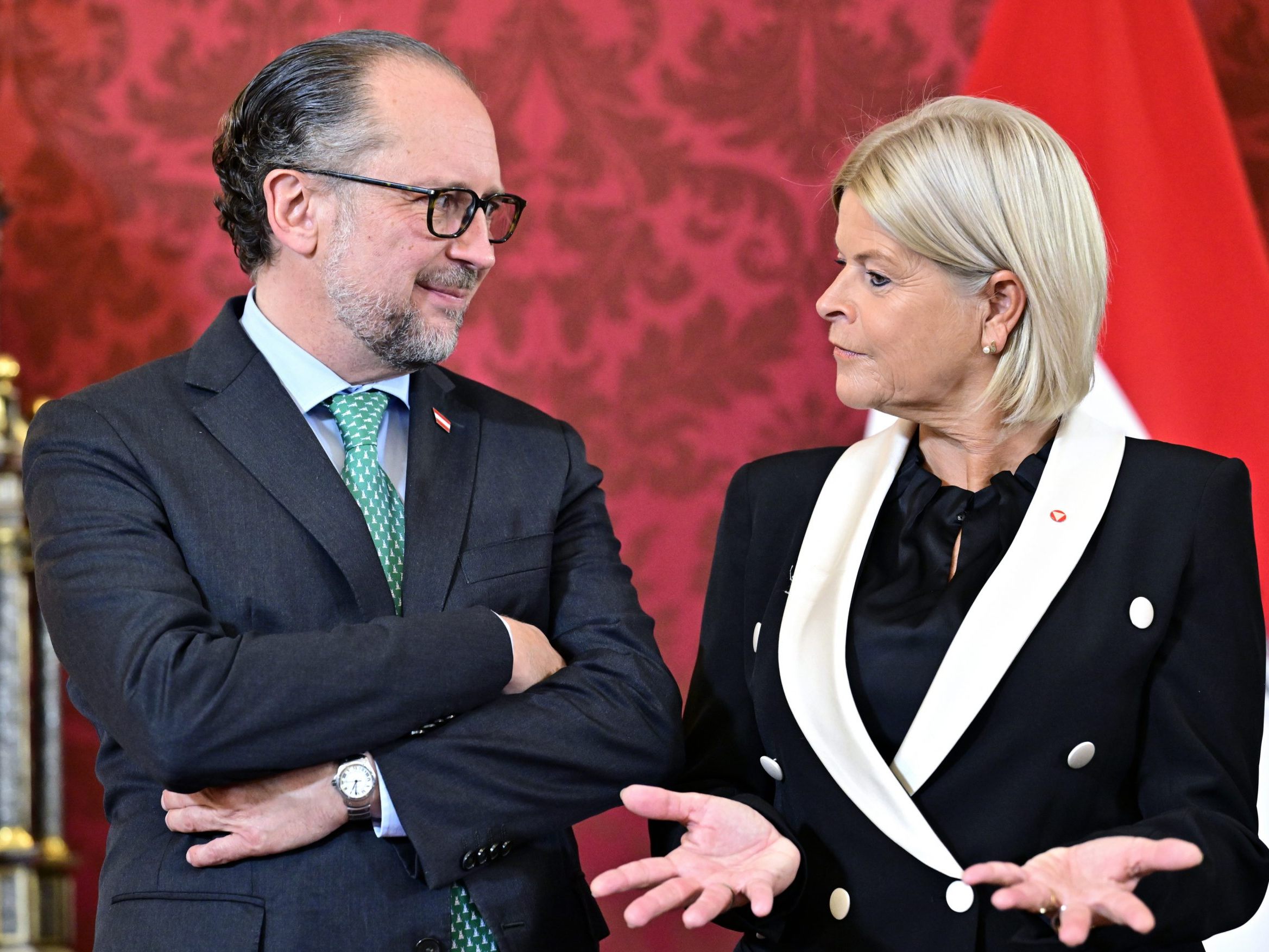 Alexander Schallenberg und Klaudia Tanner sind sich einig. Alexander Schallenberg und Klaudia Tanner sind sich einig.