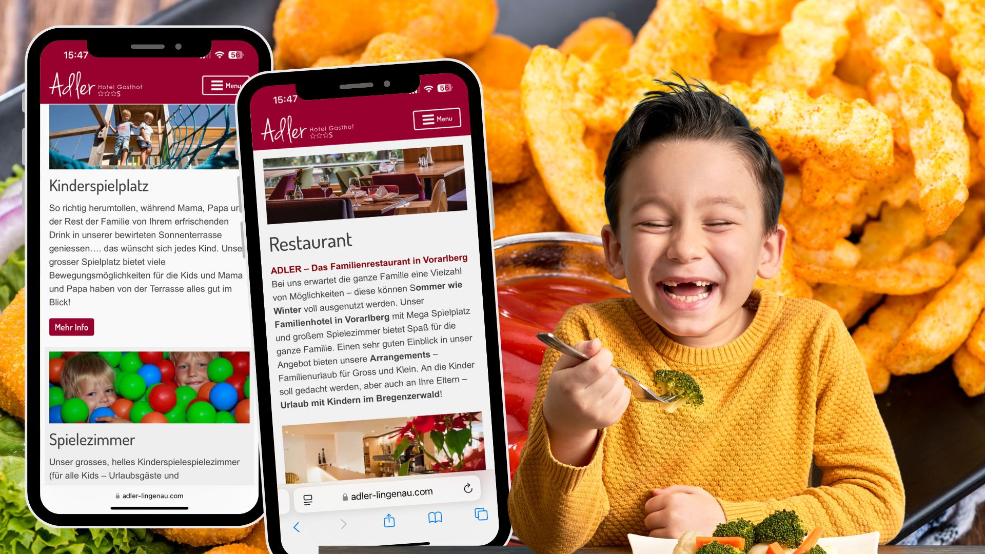 Der Gasthof Adler in Lingenau ist mehr als nur ein Restaurant – er ist ein Paradies für Familien. Der Gasthof Adler in Lingenau ist mehr als nur ein Restaurant – er ist ein Paradies für Familien.