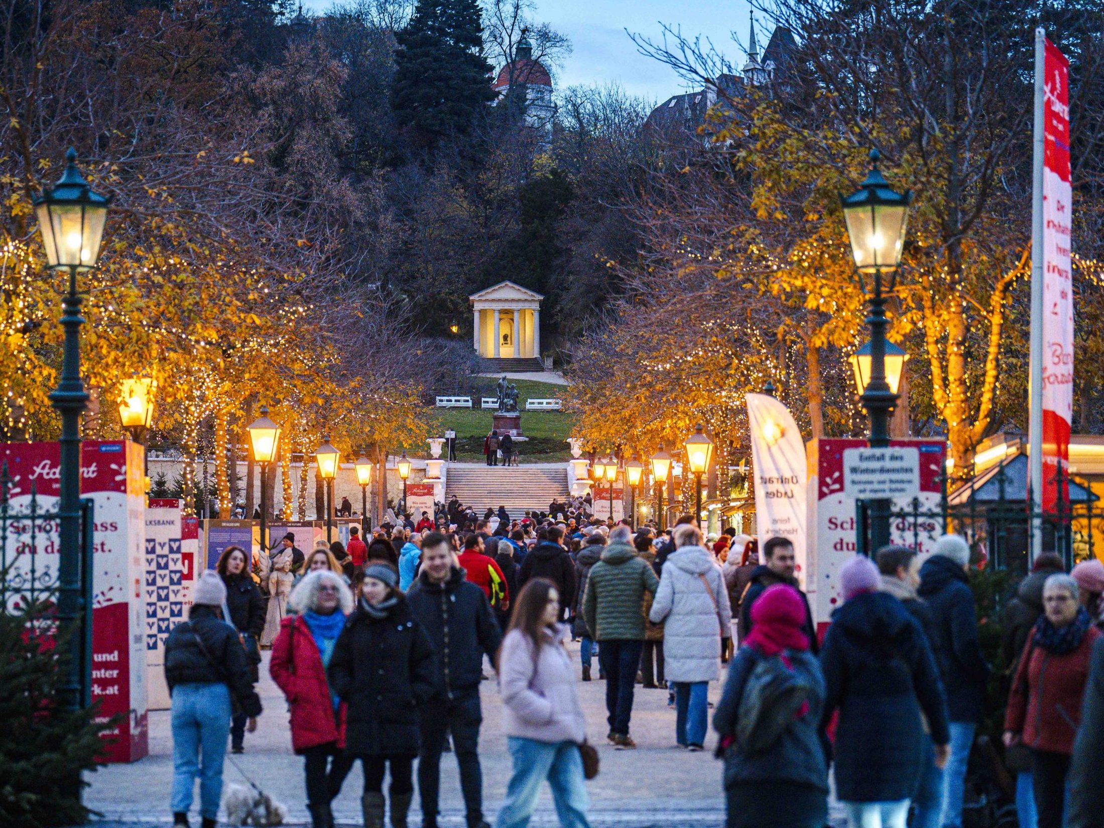 Advent im Park in Baden. Advent im Park in Baden.