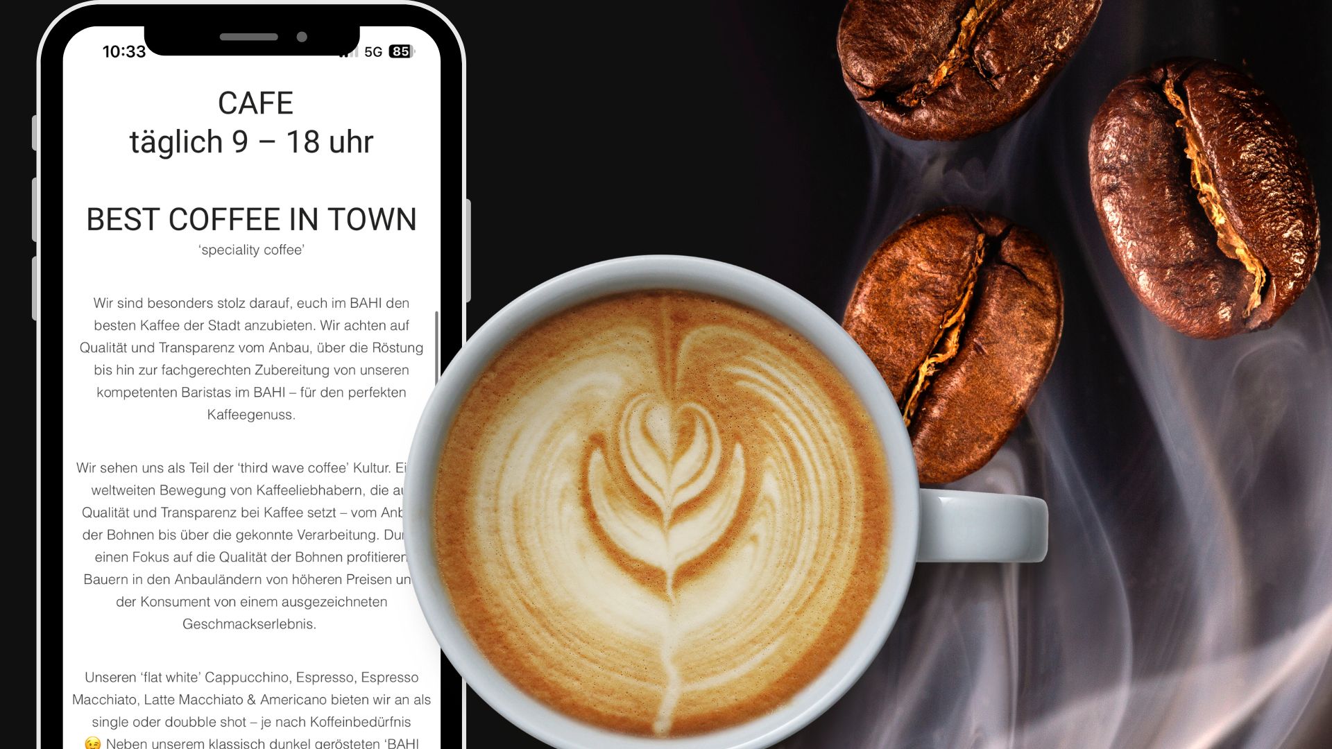 Das BAHI in Bregenz ist Teil der ‘third wave coffee’ Kultur. 