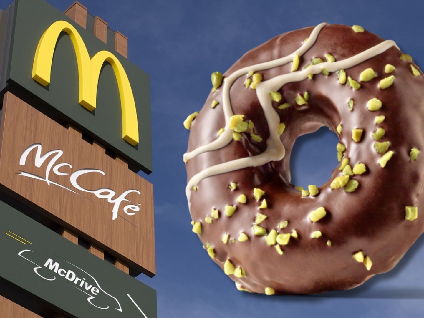 Ab sofort bei McDonald’s Österreich verfügbar: Der Dubai Chocolate Donut. Ab sofort bei McDonald’s Österreich verfügbar: Der Dubai Chocolate Donut.