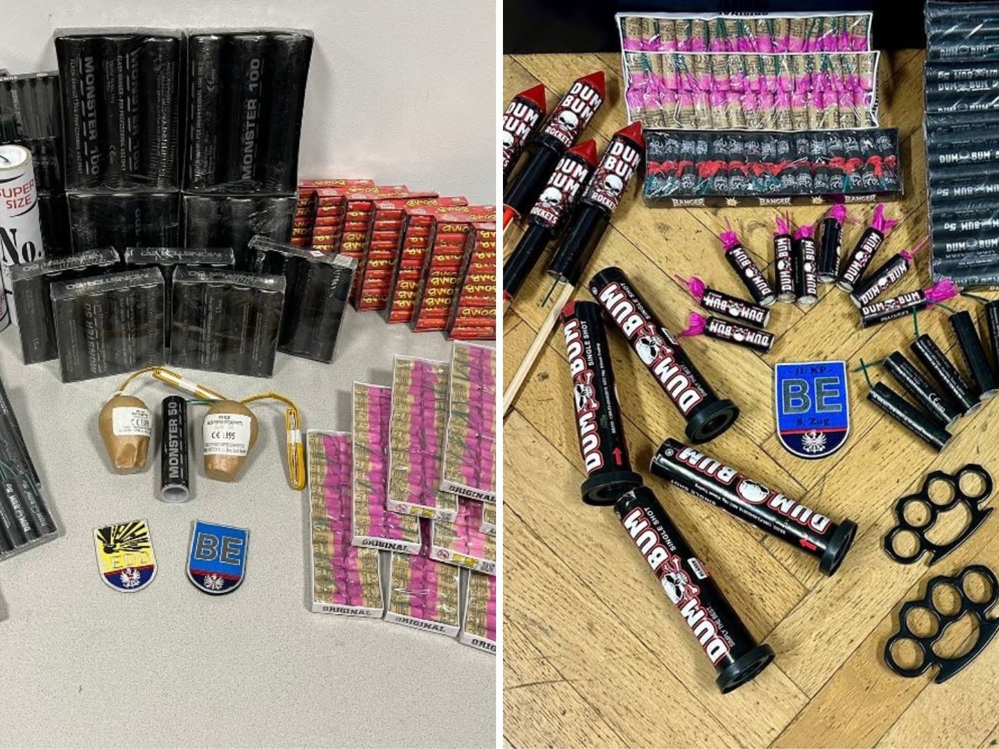 Erfolgreiche Schwerpunkte der Wiener Polizei gegen illegale Pyrotechnik.