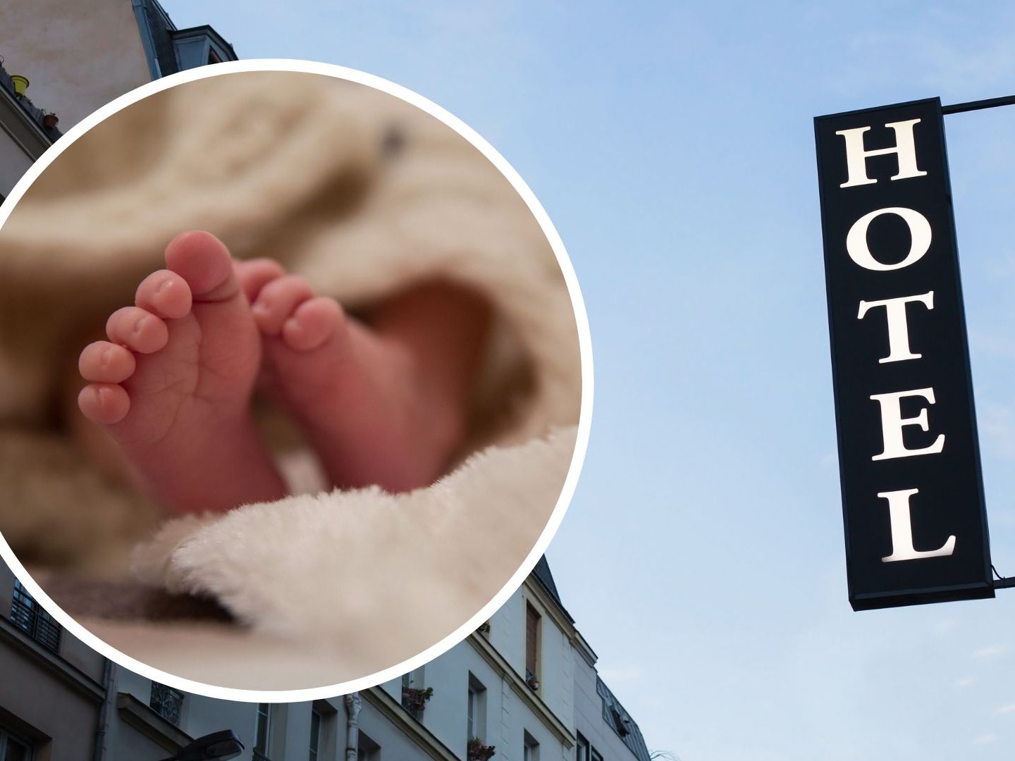 In einem Müllsack im Müllraum des Hotels wurde ein totes Baby entdeckt.