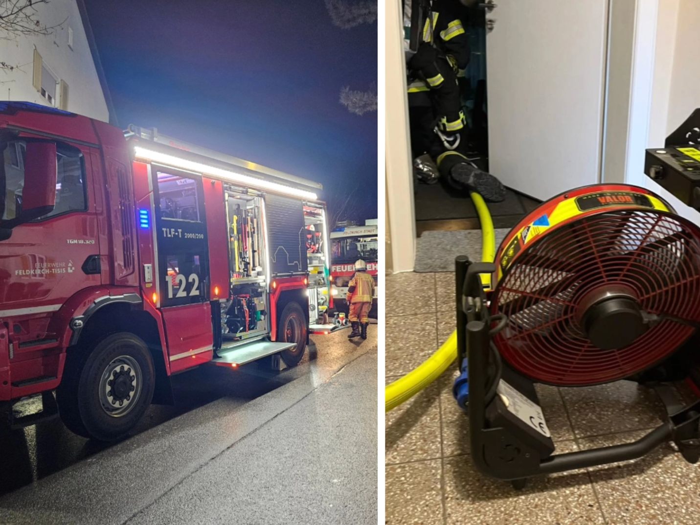 Brand in einer Wohnung in Tisis