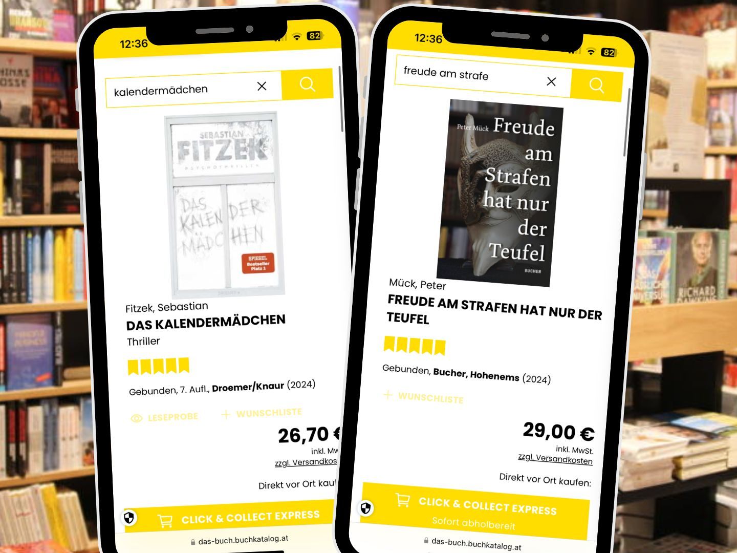 Das sind derzeit die absoluten Bestseller bei "Das Buch"!