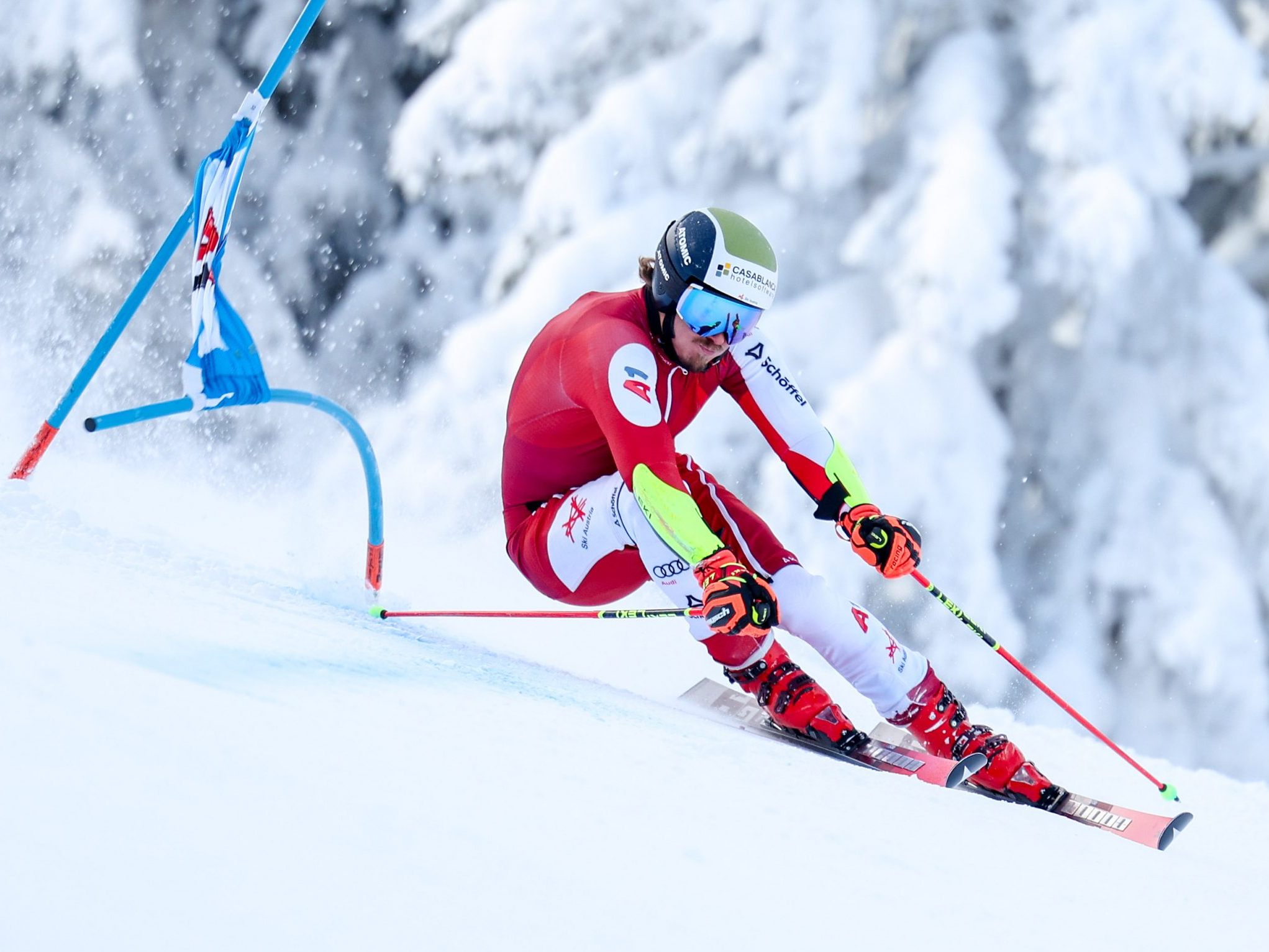Manuel Feller gibt in Val d'isere sein Comeback.