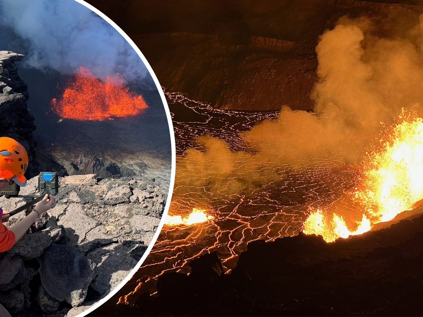 Der Kilauea spucht wieder Lava. Der Kilauea spucht wieder Lava.
