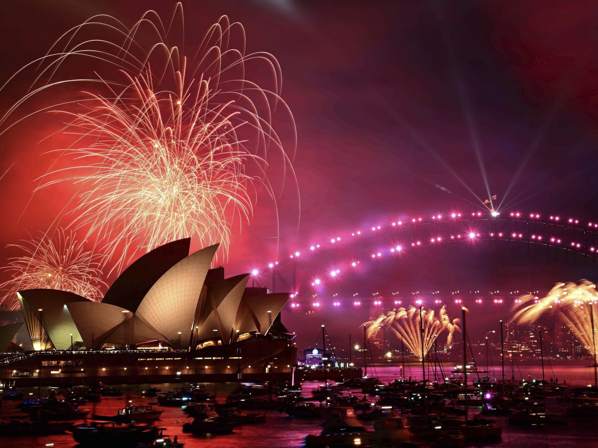 Silvester-Feuerwerk in Sydney