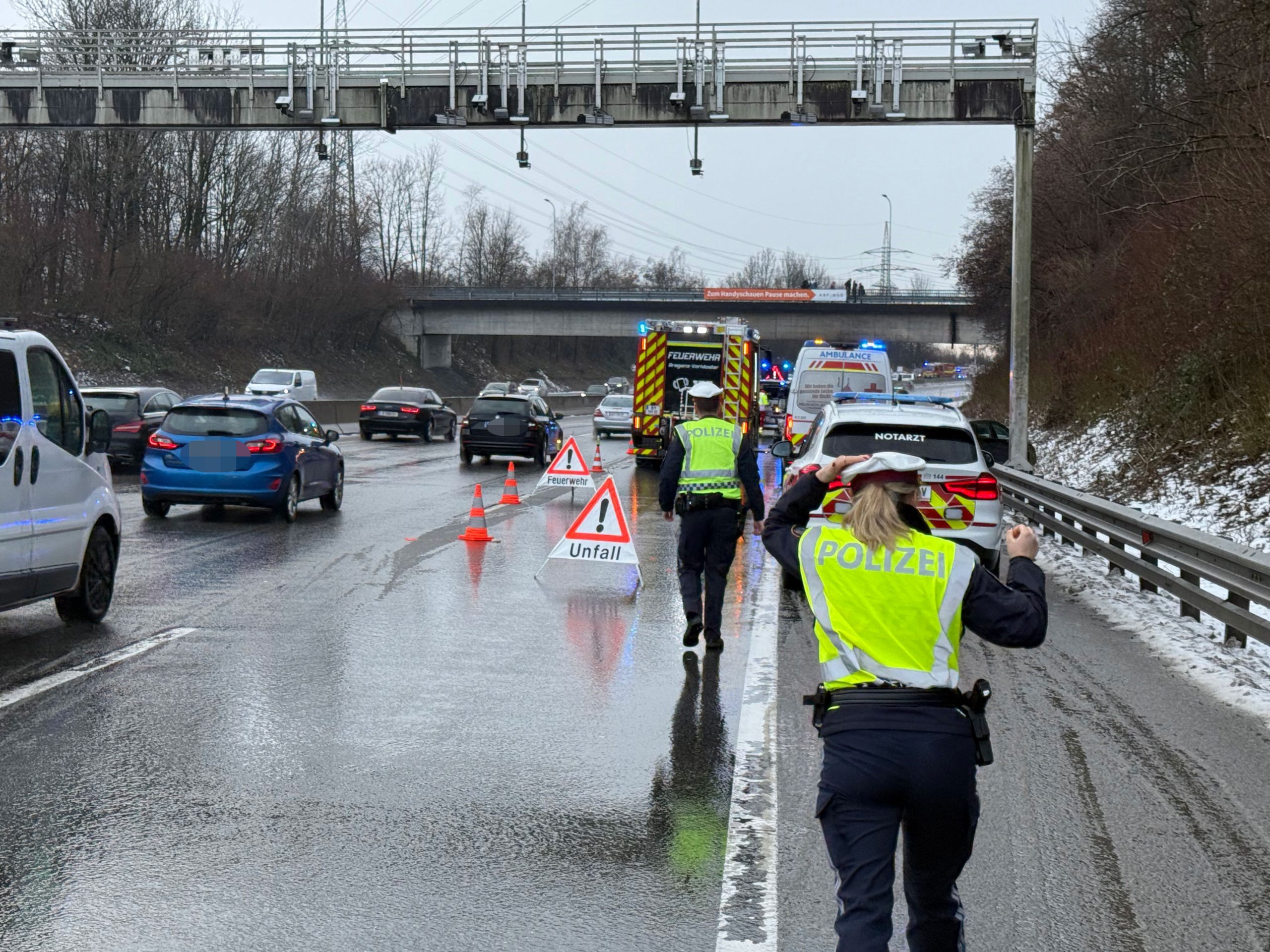 Einsatz auf der A14