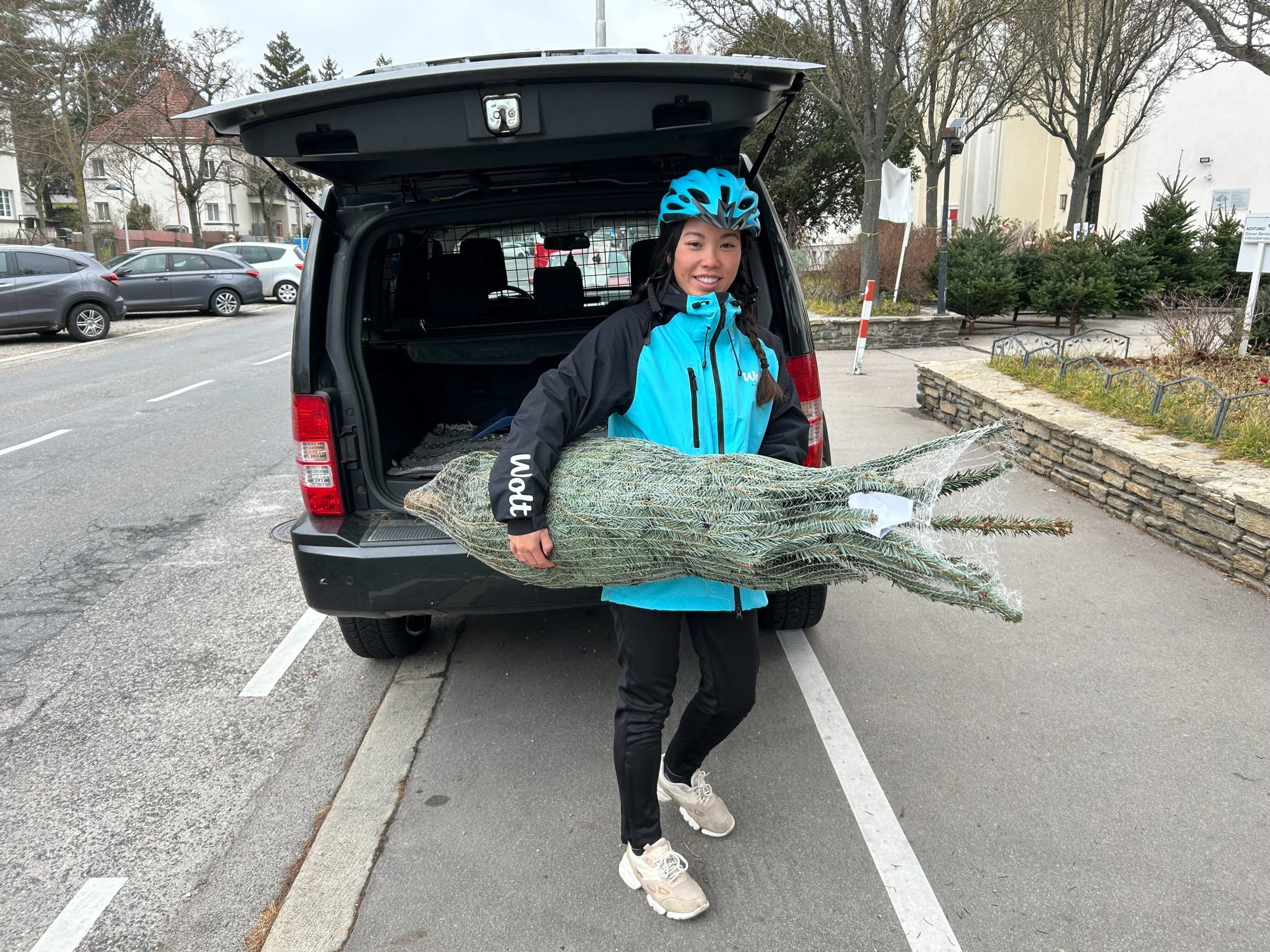 Christbaum-Lieferung ganz einfach mit Wolt.
