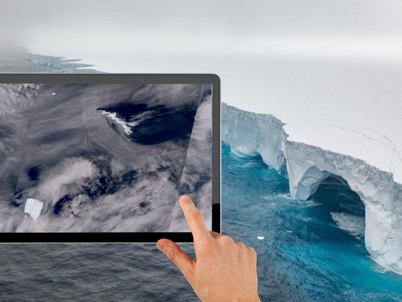 Antarktis-Eisberg A23a bewegt sich in Richtung Norden.