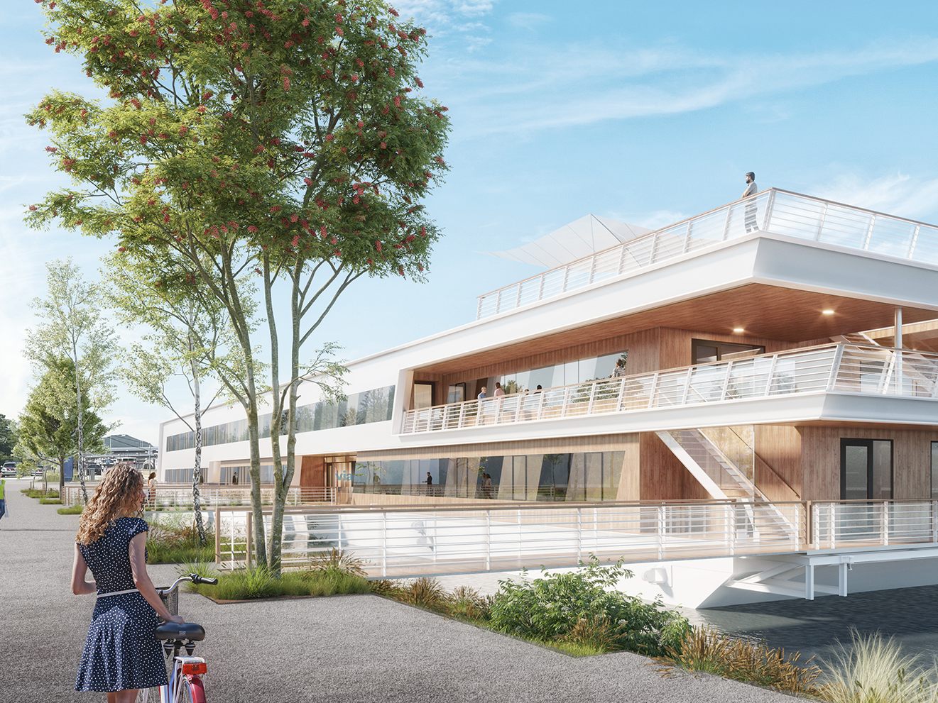 Ein geplantes Büroschiff auf der Donau sorgt für Streit. Ein geplantes Büroschiff auf der Donau sorgt für Streit.