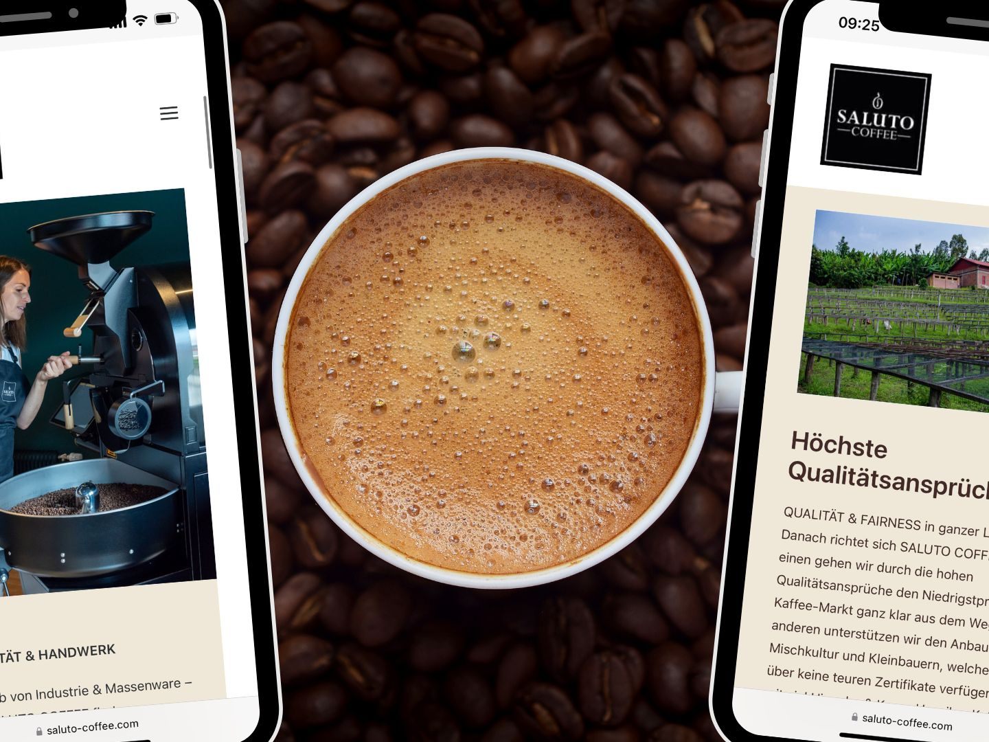Die Kaffeerösterei Saluto Coffee befindet sich zentral in Rankweil.