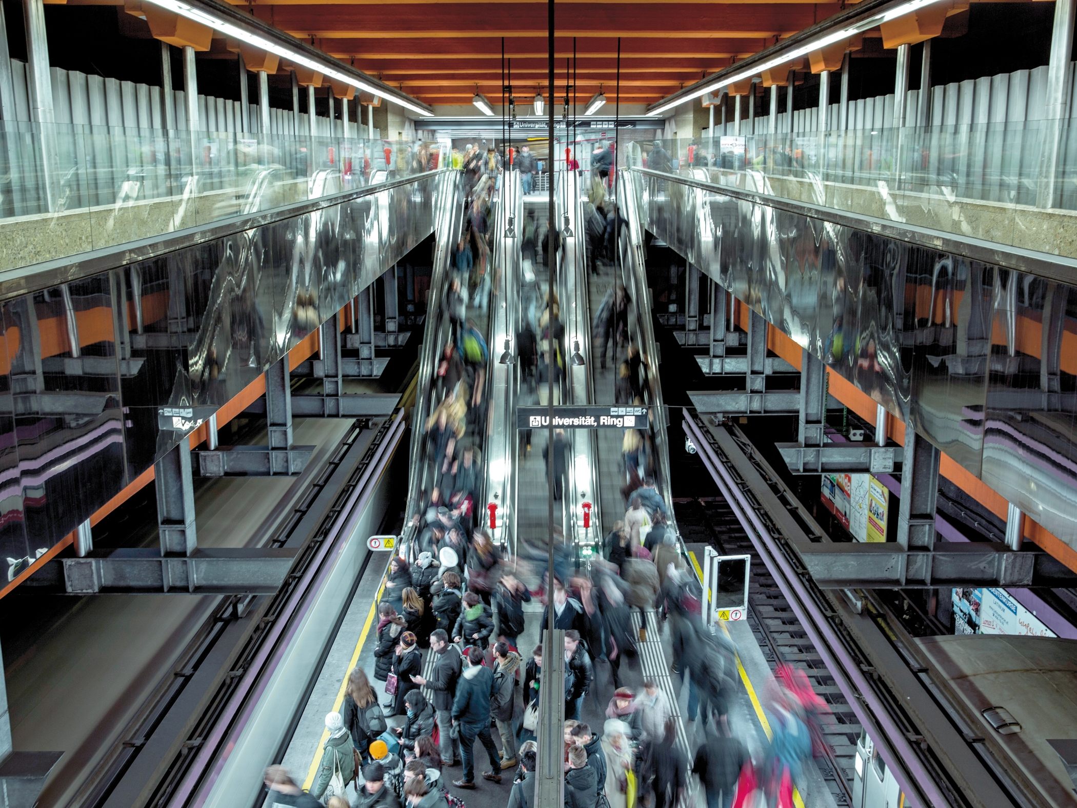 Die digitale Installation ist nun in der Station Schottentor zu erleben.