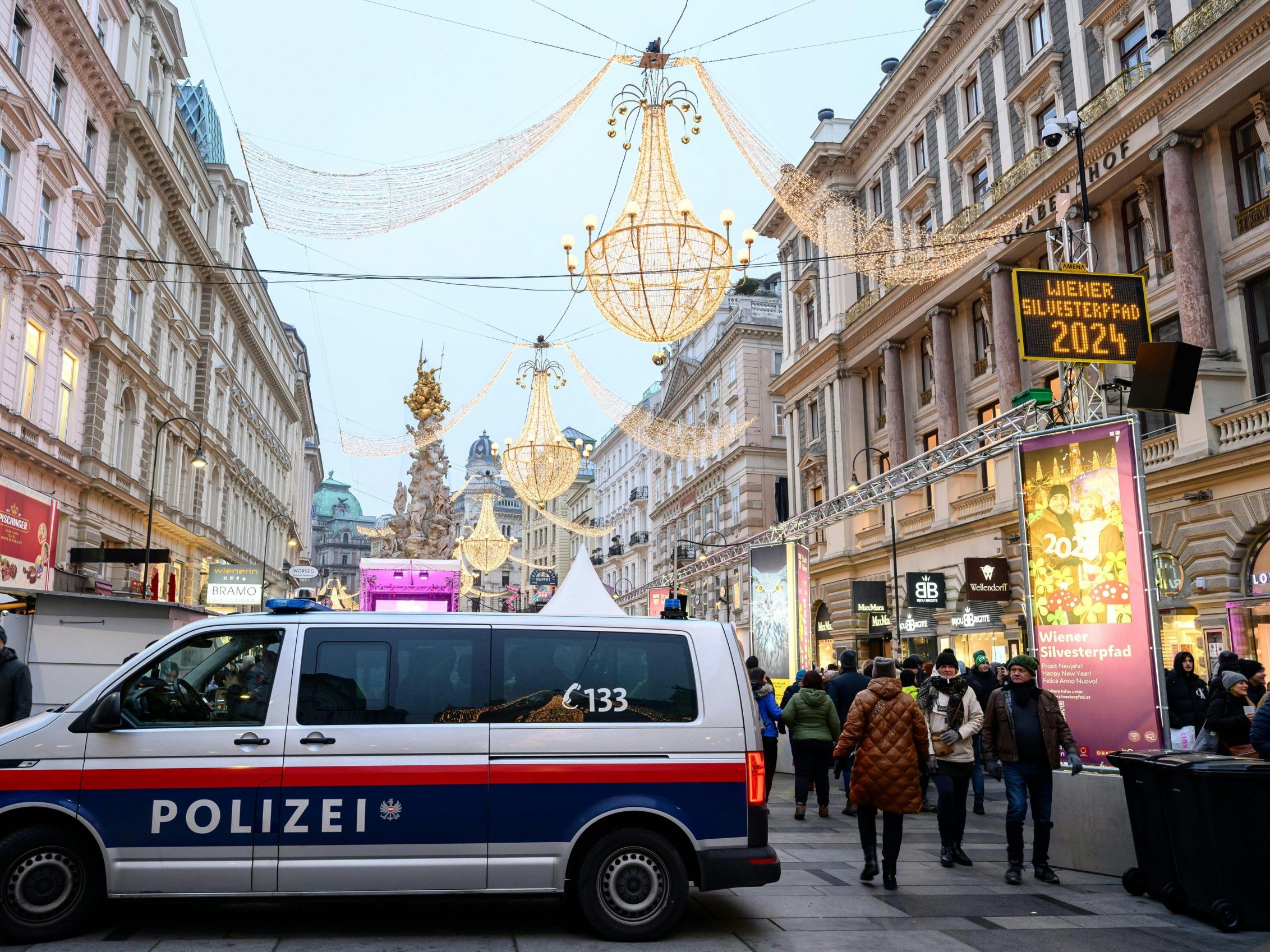 Silvester-Bilanz von Wiener Polizei und Feuerwehr.