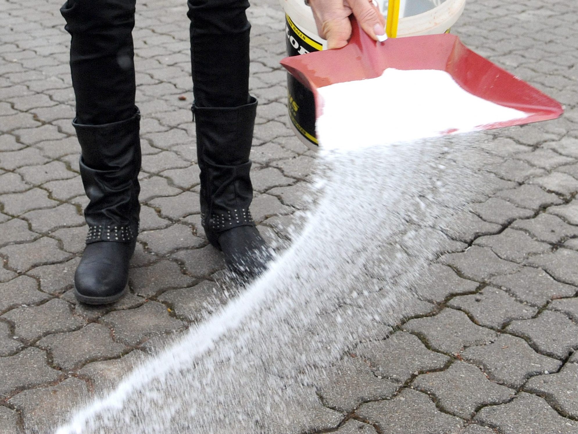 Die Stadt Wien streut laut Wiener Grünen im Winter illegal Salz.