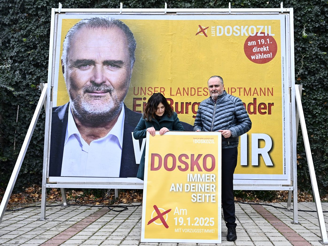 17 Tage vor der Burgenland-Wahl präsentierte die SPÖ eine weitere Plakatwelle.