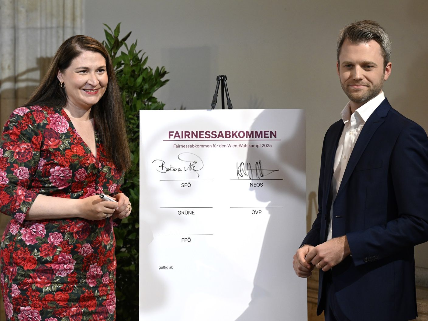 Knapp drei Monate vor der Wien-Wahl wurde ein Fairnessabkommen präsentiert.